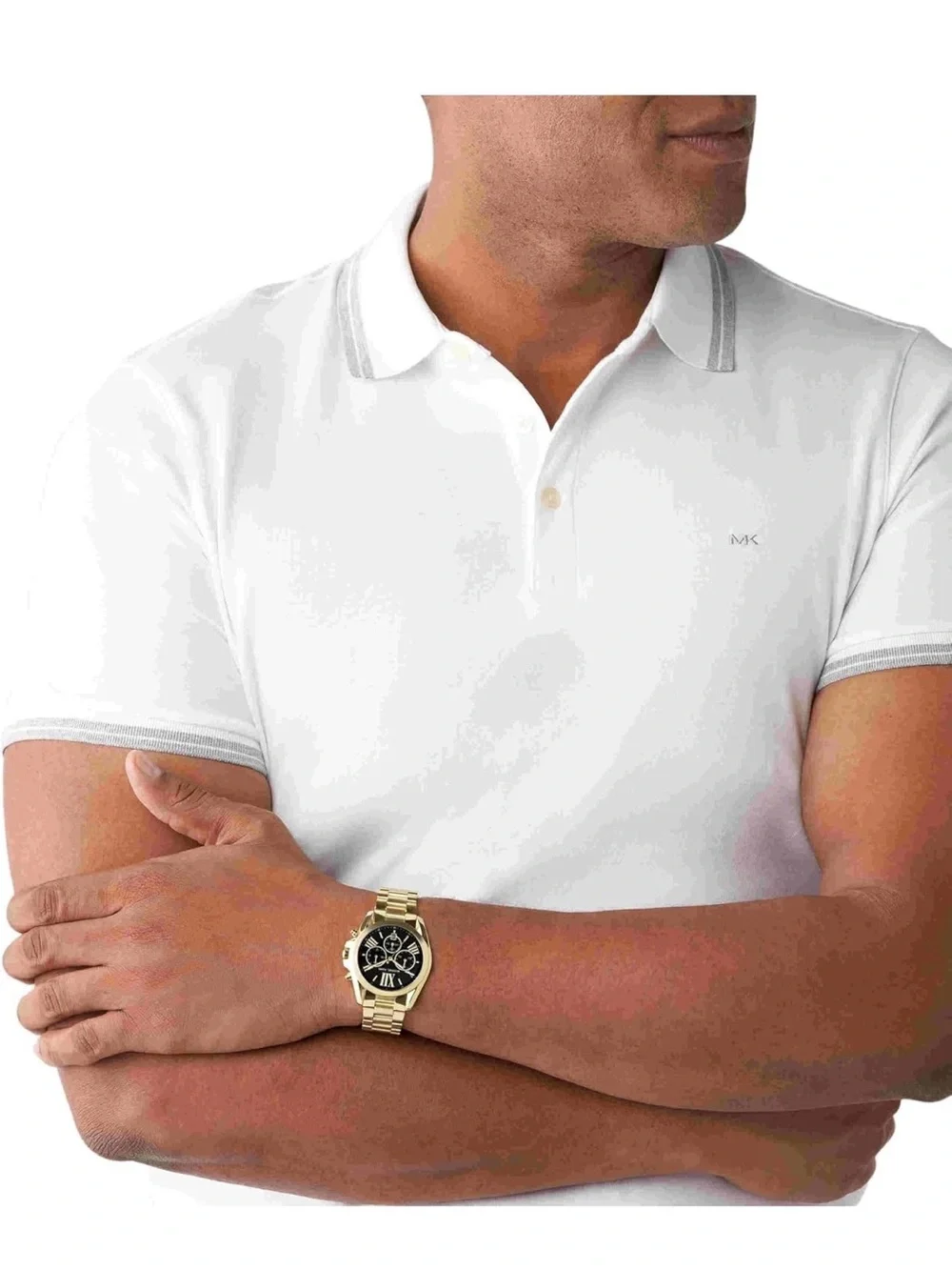 Michael Kors Gold and Black Chronograph Watch Unisex